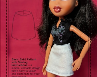 Patron de couture Bratz pour jupe crayon