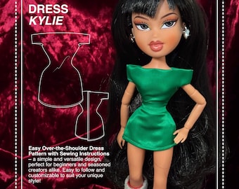 Bratz Doll Dress Sewing Pattern - Printable PDF for Custom Creations