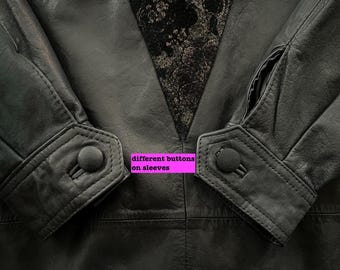 Euro Vintage 80〜90s suède leather jacket Vintage 80s 90s EURO MODE suede jacket leather embroidery brown