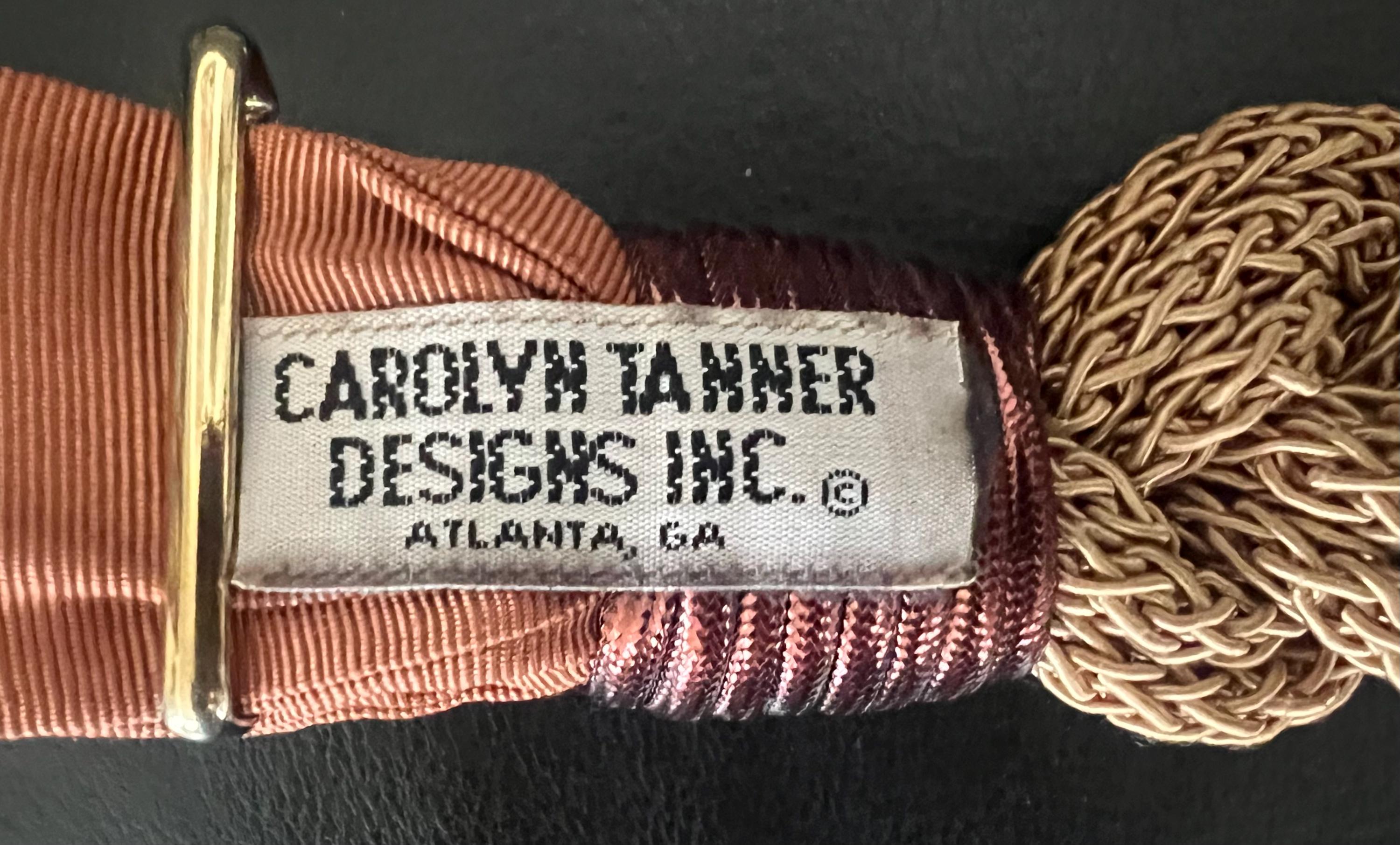 Vintage 80s Carolyn Tanner Designs Art to Wear Belt 1980s Pink & Gray Rope Belt Carolyn Tanner - Etsy main image 2