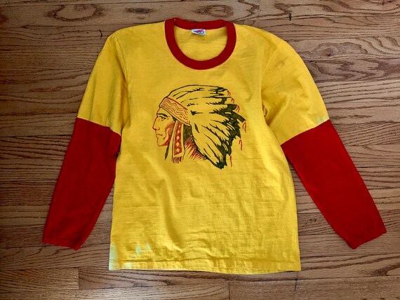 Rare Vintage 1940's/1950's Cotton Yellow and Red