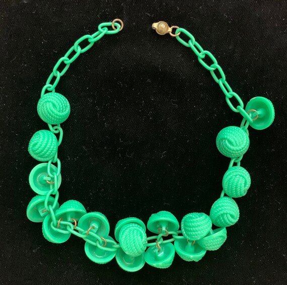 Vintage 1940's Bright Kelly Green Celluloid Novelt