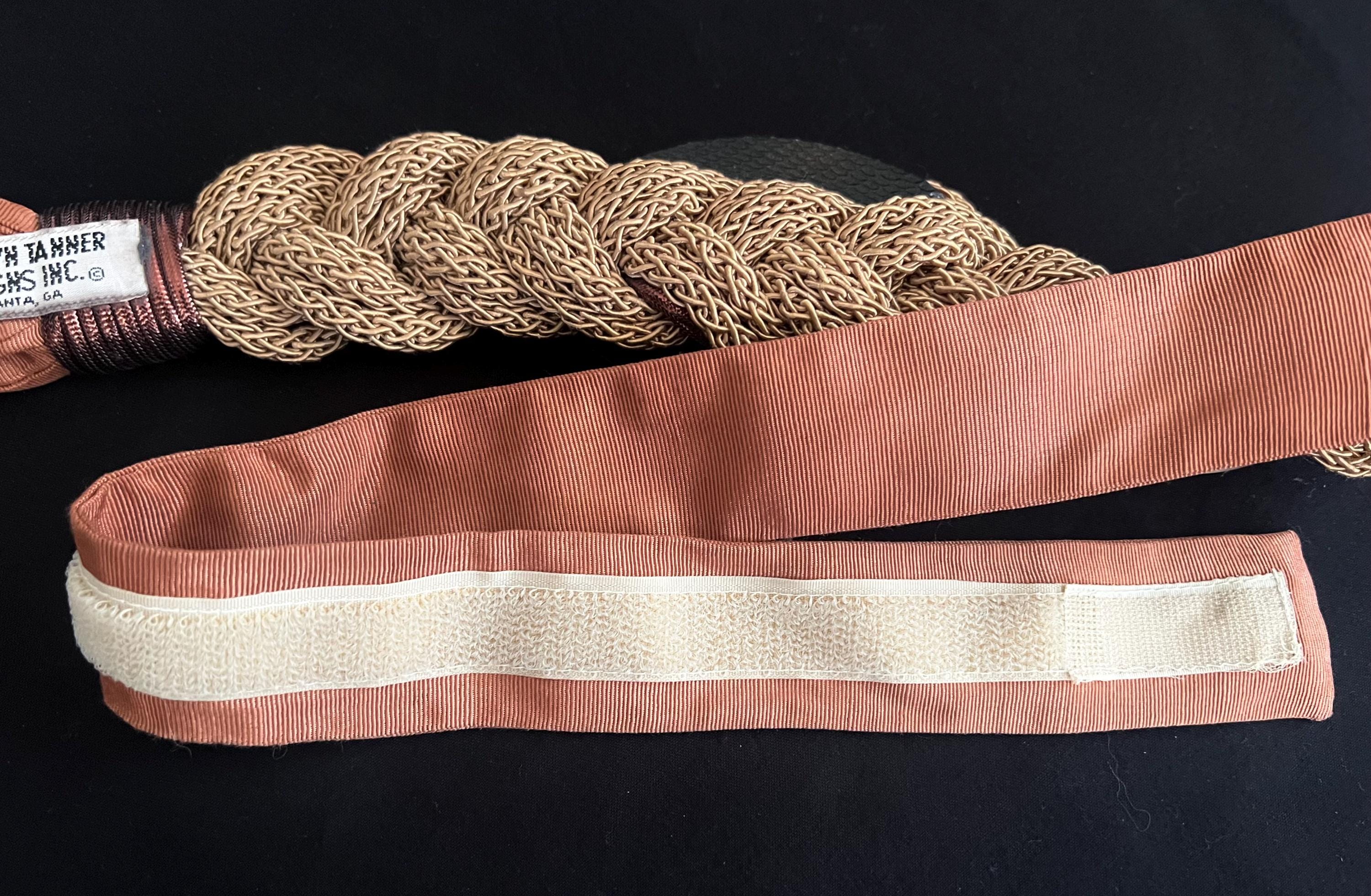 Vintage 80s Carolyn Tanner Designs Art to Wear Belt 1980s Pink & Gray Rope Belt Carolyn Tanner - Etsy main image 3