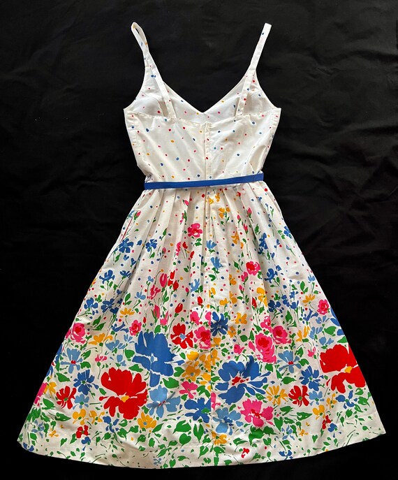 Lanz Original 1970s Vibrant Floral Print Sundress… - image 4