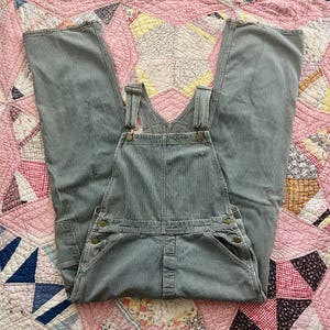 Vintage Pointer Hickory Stripe Denim Overalls - 34x32 - Etsy