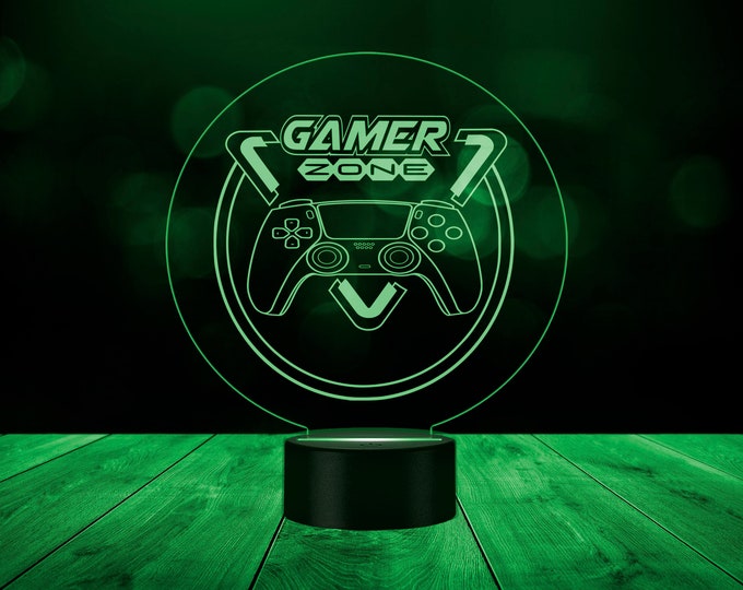 Custom Gaming LED Light| Gamer Tag Name Sign| Personalized Gamer Lamp| Custom Gamer Light Sign| Gift for Son| Gift for Gamer