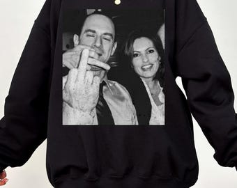 Sudadera con gráfico de Elliot Stabler y Olivia Benson / VUS de la Ley y el Orden / Sudadera con estilo vintage y estética moderna /