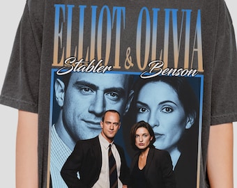 Koszulka typu t-shirt stabler benson oversize | modna estetyczna koszulka z serialu „Prawo i porządek”