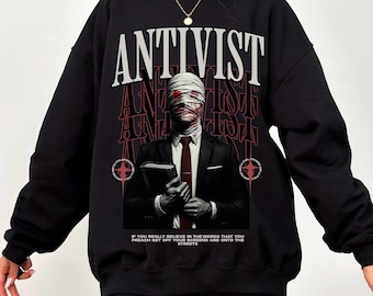 antivist | trendy aesthetic band emo gildan sweatshirt |