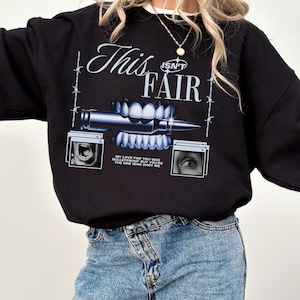 bulletproof love | trendy aesthetic band emo gildan sweatshirt |