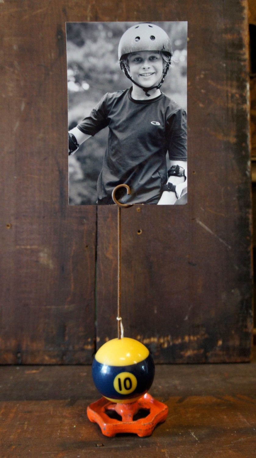 Vintage Pool Ball Photo Picture Holderassorted Etsy