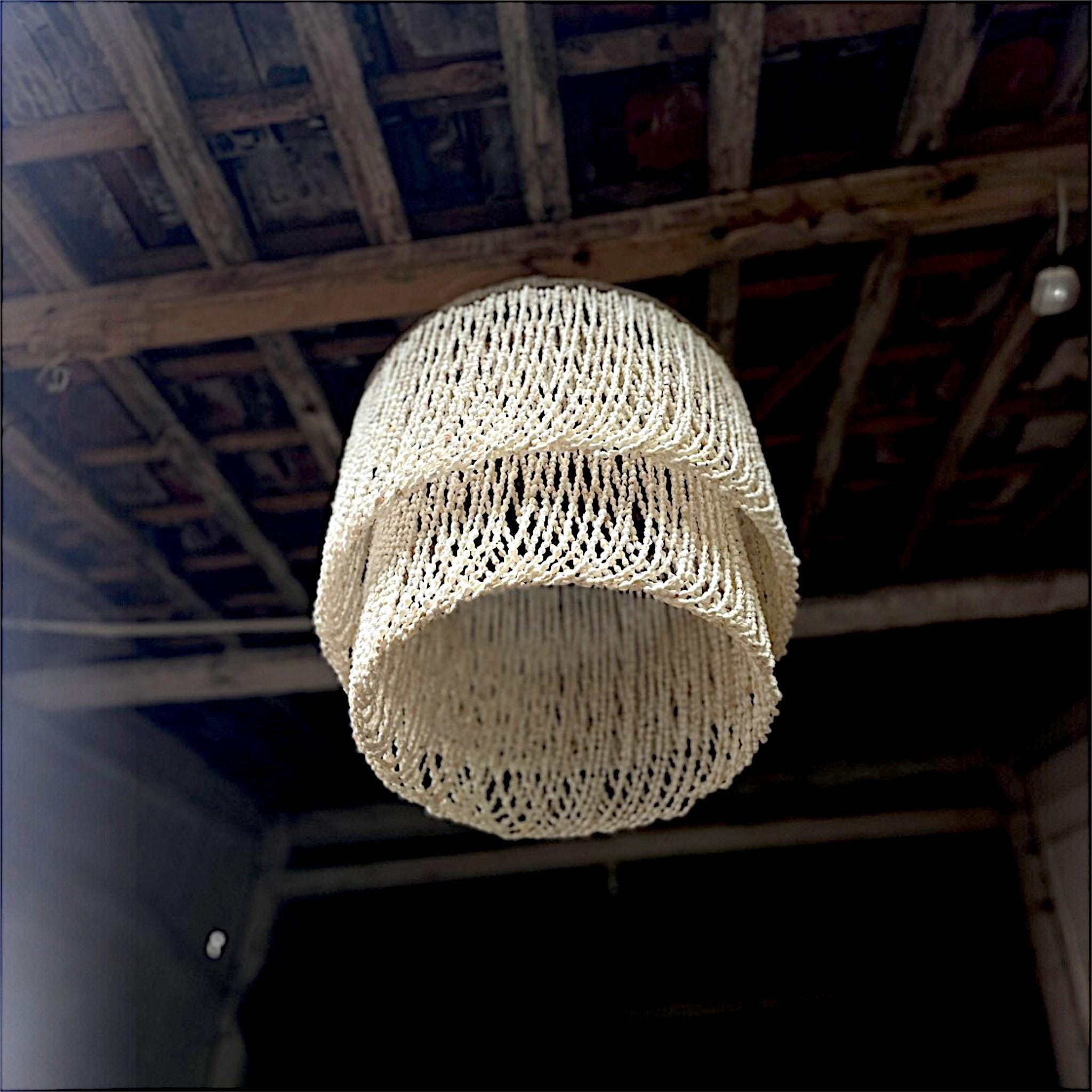 Shell Chandelier: Handmade Coastal Pendant Light - 50cm - Etsy