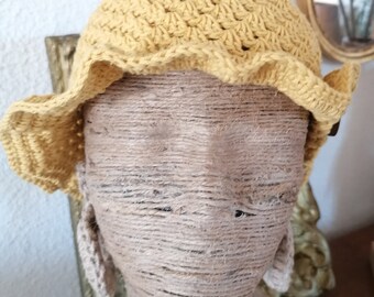 Bonnet Bob Chapeau crochet fait main modèle unique