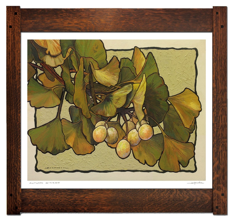 Autumn Ginkgo LARGE SPECIAL EDITION Giclee Fine Art Print of Etsy