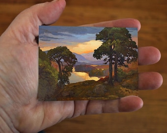 ACEO Edition of Original Painting by Jan Schmuckal - Above It All - Signed Affordable Art Print Trading Art Card size artist produced
