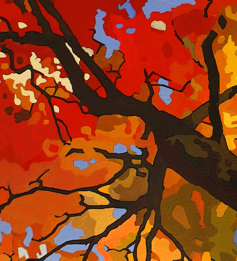Autumn Branches Giclee Fine Art Poster PRINT of Original Etsy