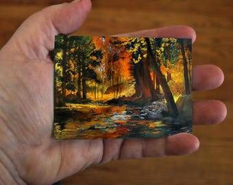 ACEO Edition of Original Painting by Jan Schmuckal - Abundance - Signed Affordable Art Print Trading Art Card size artist produced