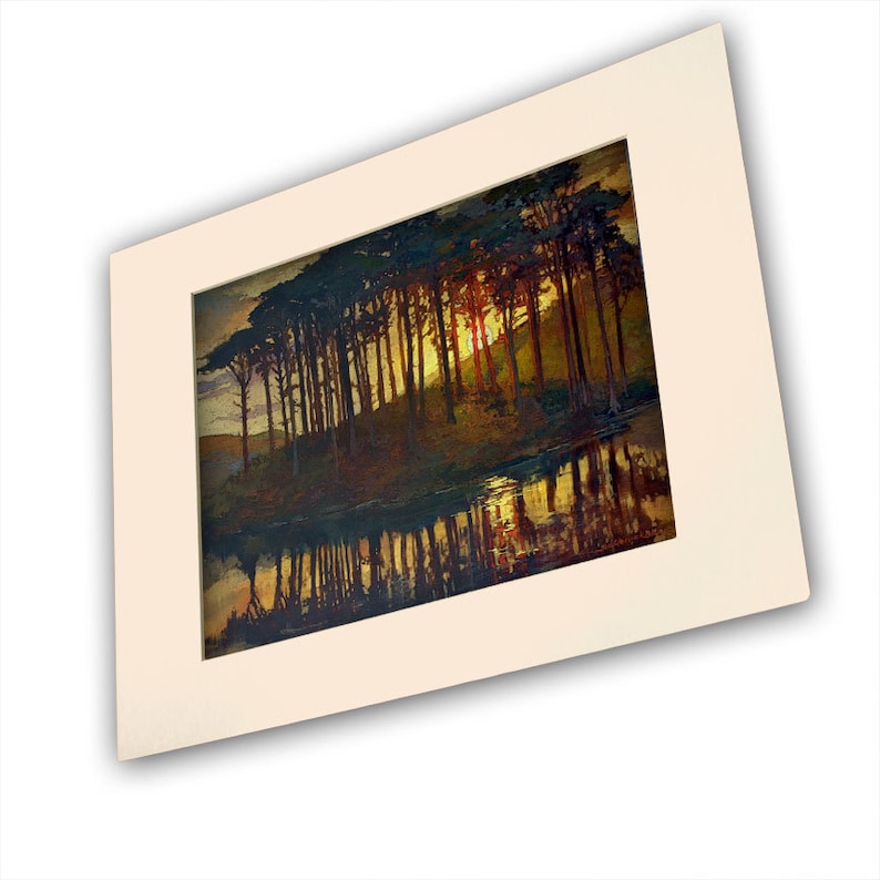 Eveningtide Giclee Fine Art PRINT of Original Painting matted to 16x20 by Jan Schmuckal image 2