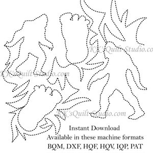 Sasquatch (Bigfoot) E2E - Longarm Digital Quilting Pattern  Edge to Edge Instant Download