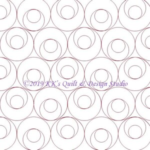 Bubble Up - Longarm Digital Quilting Pattern  Edge to Edge Instant Download