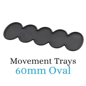 Movement Trays - Round 60mm Oval