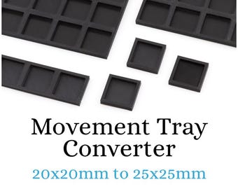Konwerter tacek ruchowych - 20 x 20 mm na 25 x 25 mm