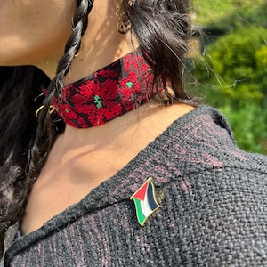 Palestina vlag pin- Palestijnse pin - Palestijnse badge - Free Palestina Pin - Freedom Pin - Palestijnse vlag emaille - demonstratie