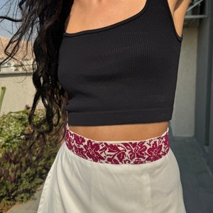 Ceinture brodée palestinienne - Ceinture brodée palestinienne faite main - Tatreez traditionnel - Ceinture palestinienne - Palestinien traditionnel