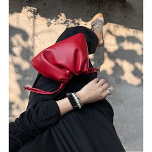 Leder Umhängetasche, weiche Leder Hobo Bag, Mode Damen Lederhandtaschen, Leder Clutch Bag