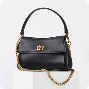 Damen Leder Handtaschen, Minimalistische Leder Umhängetasche, Kleine Top Griff Tasche