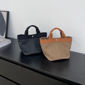 Leather Tote Bag, Soft Leather Top Handle Bag, Minimalist Women&#39;s Handbags, Crossbody Bag
