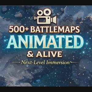 500+  DND MAPS Animated & Alive ! Battlemaps with sound for VTT Rpg or Tv Gameplay, dnd 5e compatible digital live map pack