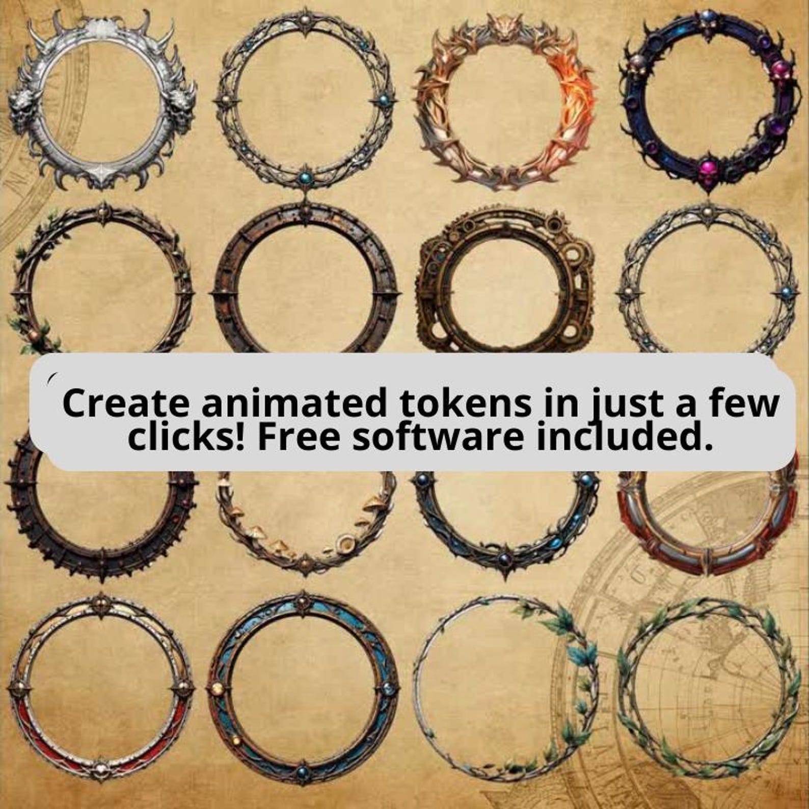 300+ Animated Dnd Token Frames - RPG Token Borders - Game Masters ...