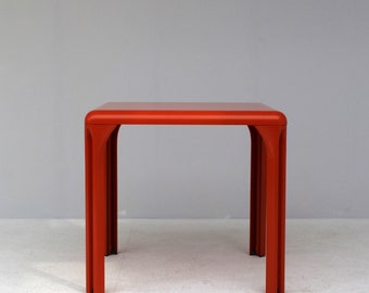Orange Vintage Dining table by Vico Magistretti for Artemide, 1970s