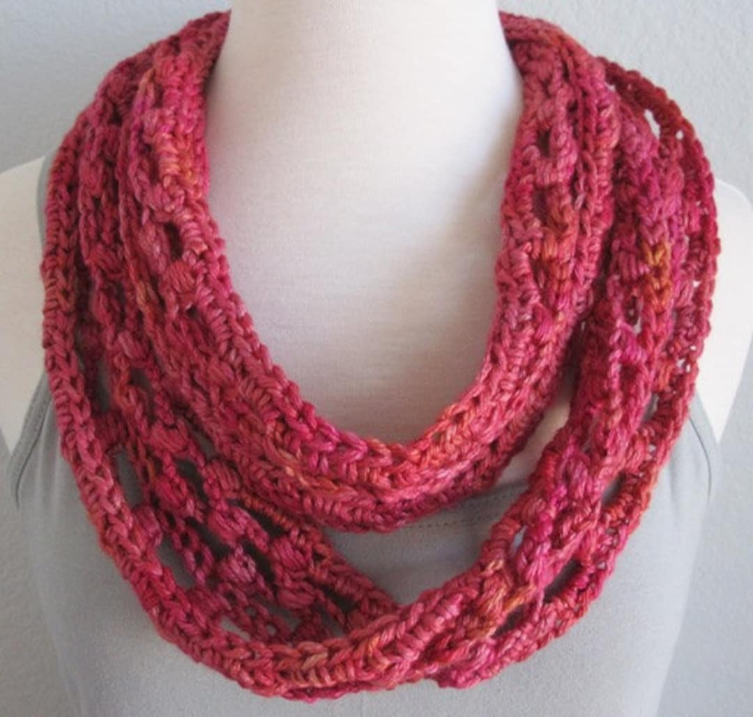 Ladder Lace Infinity Scarf - PDF Crochet Pattern - Etsy