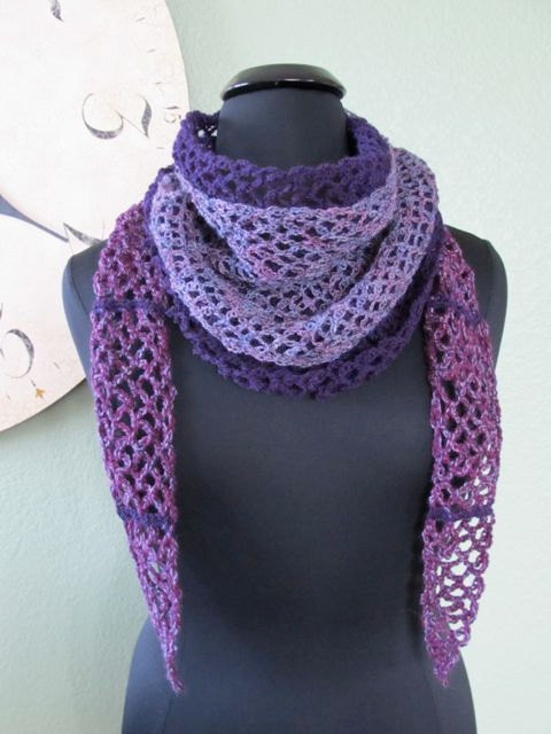 Layers of Lace Wrap Around Scarf - PDF Crochet Pattern - Etsy