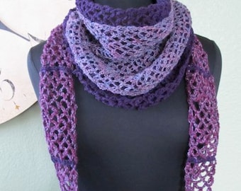 Layers of Lace Wrap Around Scarf - PDF Crochet Pattern