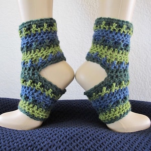 Overlay Crochet Yoga Socks - Ankle Warmers - PDF Crochet Pattern