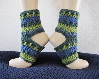 Overlay Crochet Yoga Socks - Ankle Warmers - PDF Crochet Pattern