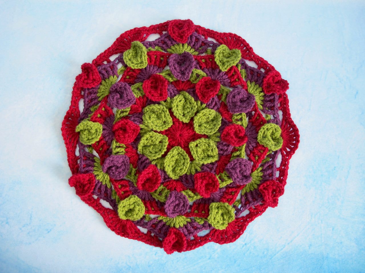 Falling Leaves Mandala Crochet Pattern