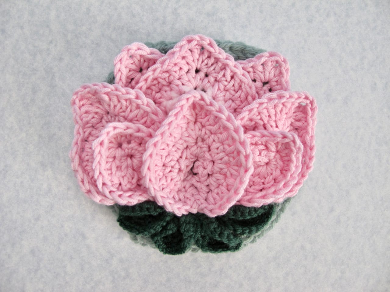 Lotus Flower Appliqué Crochet Pattern Crocheted Flower Etsy UK