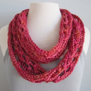 Ladder Lace Infinity Scarf PDF Crochet Pattern image 3