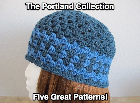 30 Hipster Slouchy Beanie Crochet Patterns for Stylish DIY Hats 14 The Portland Collection Hat Patterns