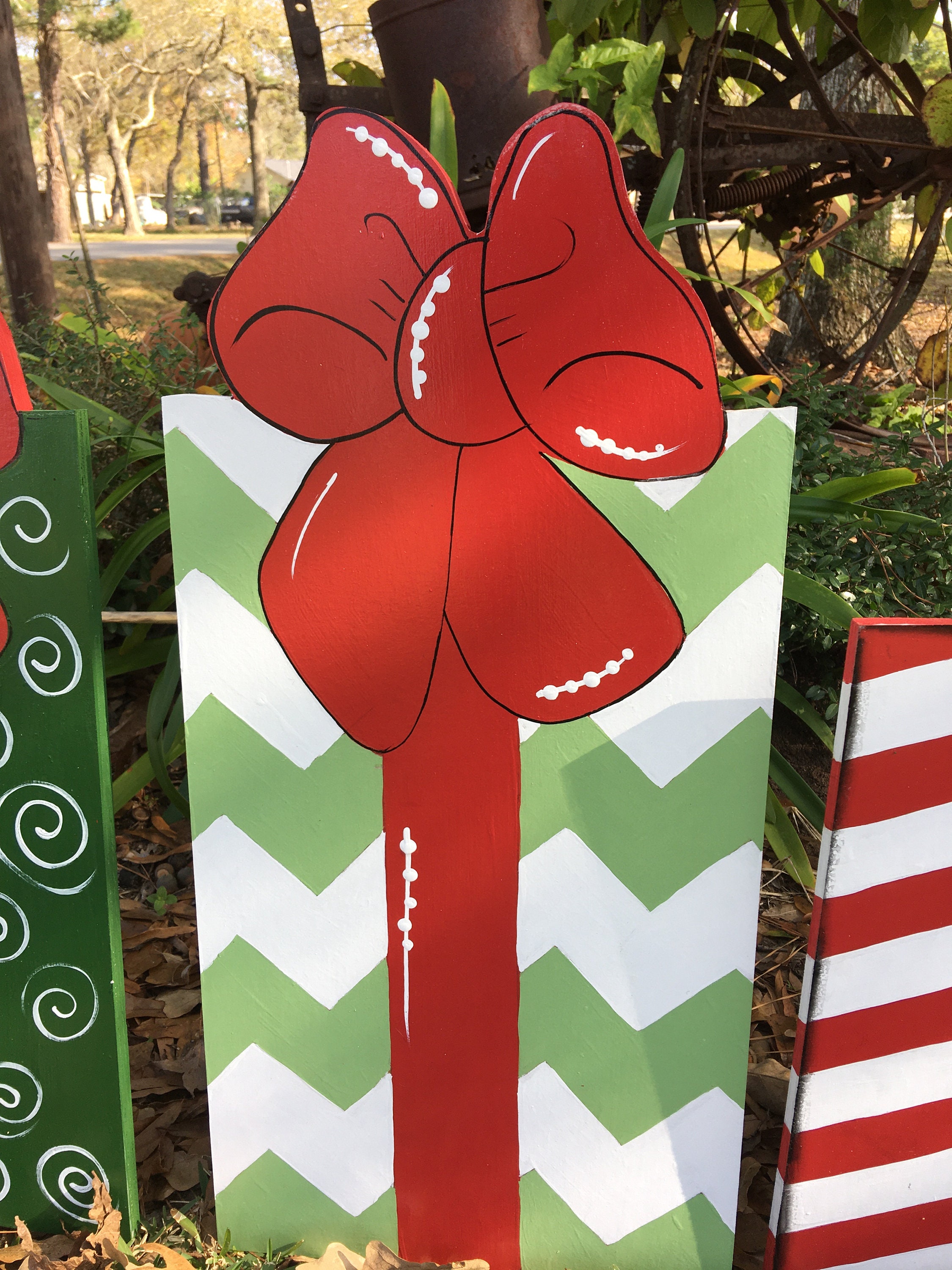 Christmas yard art Christmas decoration yard art seasonal Etsy