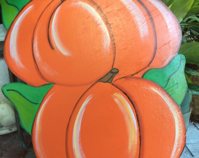 Fall Yard Art Pumpkin Yard Art Wood Yard Art Seasonal Yard Etsy