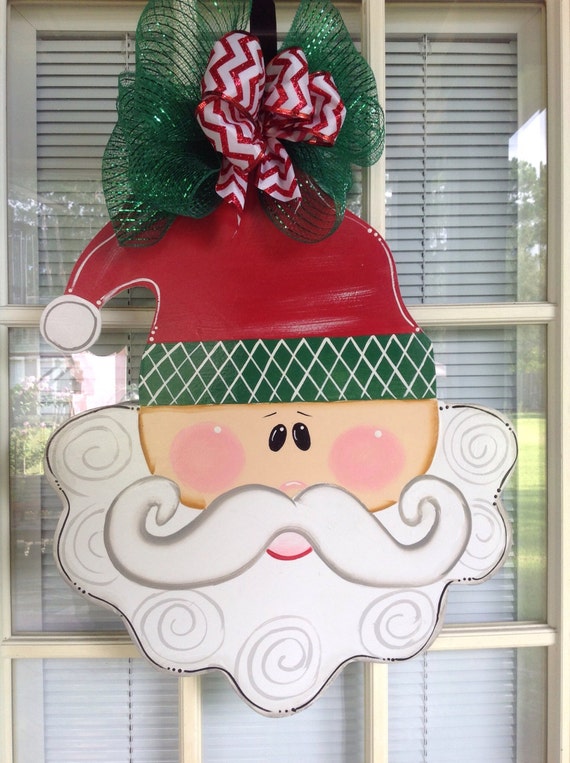 Santa Door Hanger Front Decor Decorations Image 0