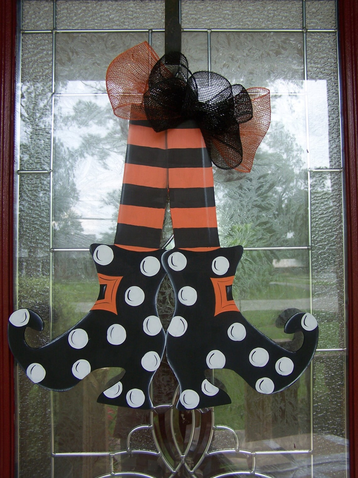 Halloween door hanger front door decor fall door hanger Etsy