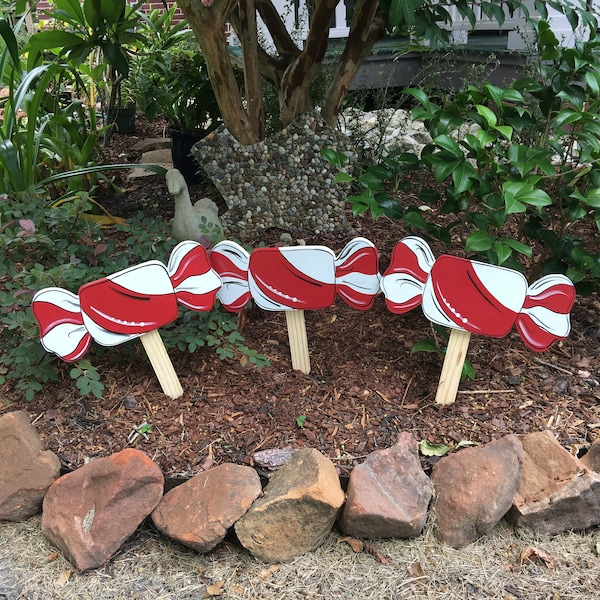 Christmas yard art, candy yard art,  wood yard art, Christmas decorations, custom yard art