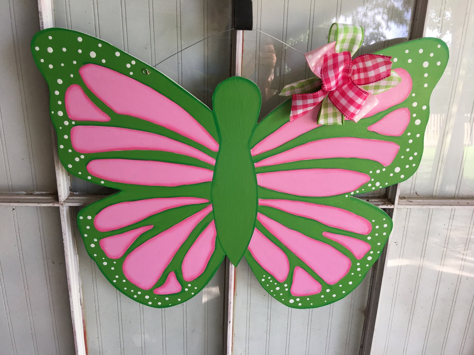 Butterfly Door Hanger Front Door Decor Spring Door Hanger Etsy