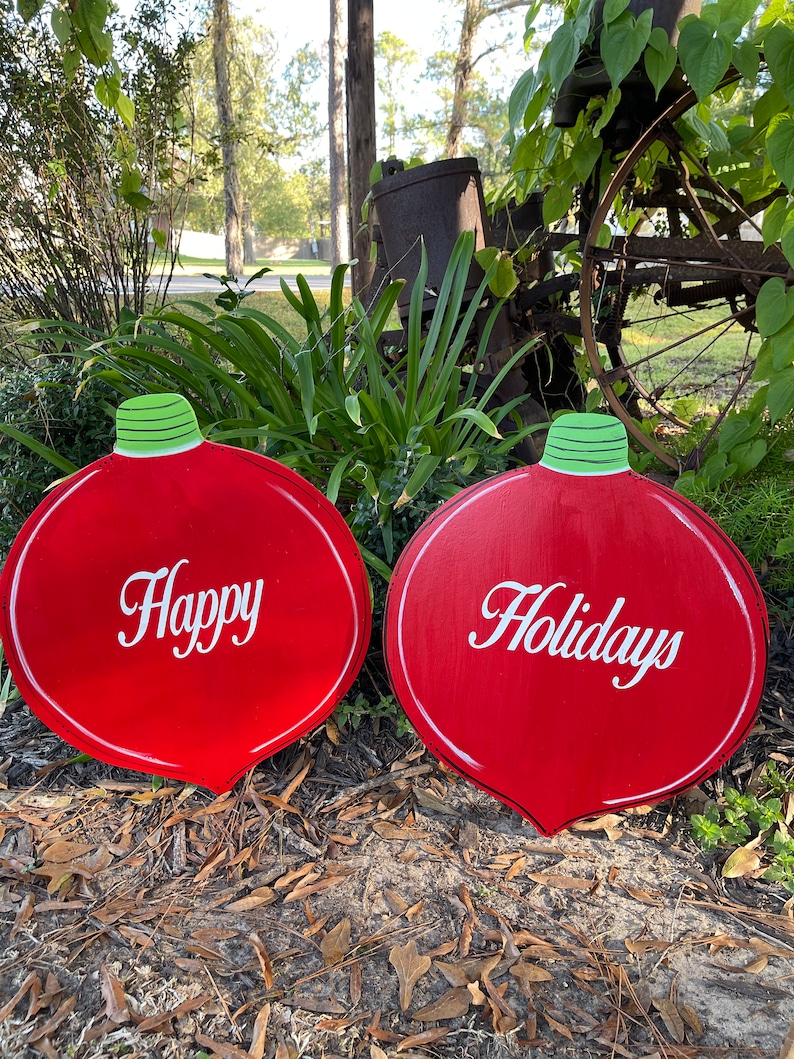 Christmas Yard Art Christmas Decorations Christmas Yard Etsy